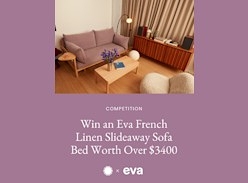 Win an Eva French Linen Slideaway Sofa Bed