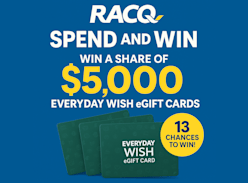 Win a Share of $5K Everyday Wish Gift Cards