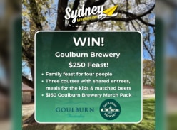 Win a Family Feast for Four at Goulburn Brewery & a Merch Pack