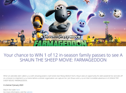 Win Family Movie Tix to Shaun the Sheep