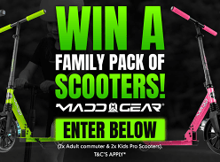Win a Family Pack of Scooters