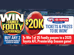 Win 1 of 25 Family Passes to a 2025 AFL Game
