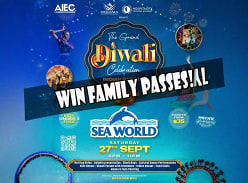 Win 1 of 3 Family Passes to Diwali Festival of Lights at Seaworld