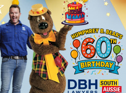 Win 1 of 100 Family Passes to Humphrey B Bear's 60th Birthday Party