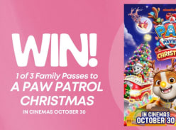 Win 1 of 3 Family Passes to see a Paw Patrol Christmas