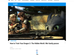 Win family passes to How to Train Your Dragon 3: The Hidden World