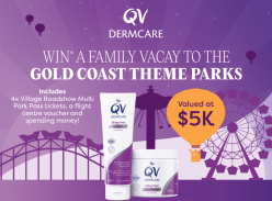 Win a Family Vacay to the Gold Coast Theme Parks - QV Skincare
