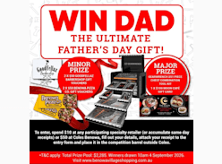 Win an Ultimate Father's Day Gift - Benowa Village Shopping Centre