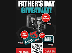 Win 1 of 3 Father's Day Prizes