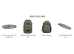 Win a FCS Go-Light Expedition Surfing Luggage Bundle