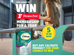 Win 1 of 5 Fitness First Memberships for a Year