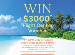 Win a $3K Flight Centre Gift Card