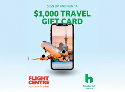 Win a $1K Flight Centre Travel Gift Card