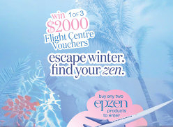 Win 1 of 3 $2K Flight Centre Vouchers
