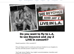 Win flight to L.A. to see Beyoncé and Jay Z LIVE in concert
