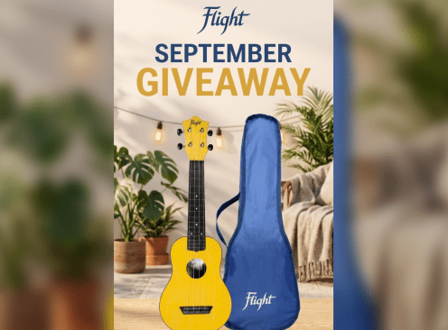 Win a Flight Tus35yw Yellow Travel Ukulele - The Ukulele Trading Co Australia
