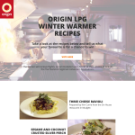 Win flights, accommodation & dinner of your choice at 1 of the 5 featured regional restaurant destinations! - Origin LPG