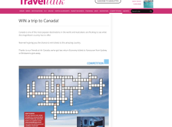 Win flights for 2 to Canada!