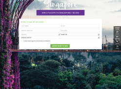 Win flights for 2 to Singapore + $5,000 cash!