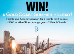 Win Flights + Hotel for 2 Nights for 2 People to Gold Coast + $500
