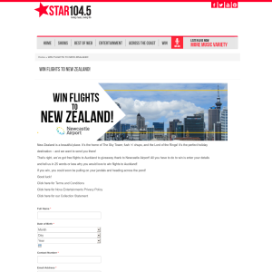 Win flights to New Zealand