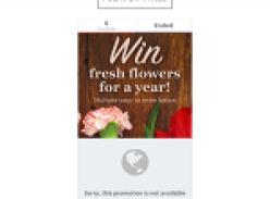 Win Flowers For an Entire Year!