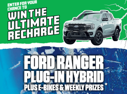 Win a Ford Ranger, E-Bikes & Weekly Prizes