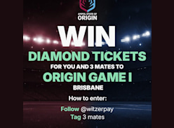 Win Four Diamond Tickets to State of Origin Game 1