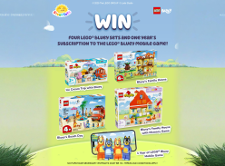 Win Four LEGO® Bluey Sets and a Year's Subscription
