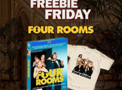 Win 'Four Rooms' Blu-Ray & Vintage Style T-Shirt