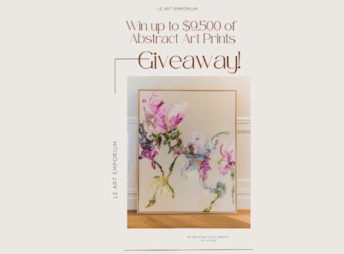 Win 1 of 6 Framed Fine Art Prints - Le Art Emporium