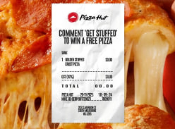 Win a Free Golden Stuffed Crust Pizza