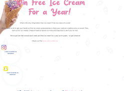 Win Free Ice Cream For a Year