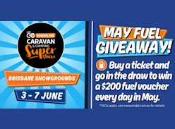Win 1 of 31 $200 Fuel Vouchers - Caravanning Queensland
