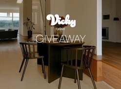 Win a Full Set of 6 Vicky Chairs in Black