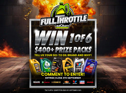 Win 1 of 6 Full Throttle Prize Packs