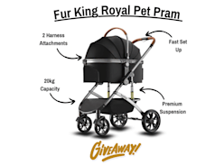 Win a Fur King Royal Pet Pram - Fur King
