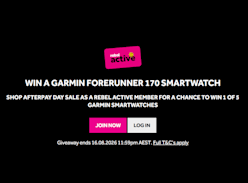 Win 1 of 5 Garmin Watches - Rebel Sport