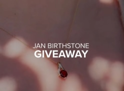 Win a Garnet & Diamond Pendant in 9ct Yellow Gold - Shiels Jewellers