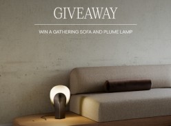 Win Gathering Sofa and Plume Lamp