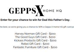 Win a Gepps X Home HQ Gift-Card Pack for Dad - Gepps X Home HQ