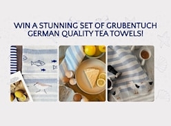 Win German Quality Tea Towels for your Kitchen