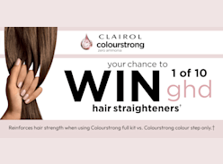 Win 1 of 10 GHD Straightener with Clairol
