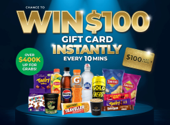 Win $100 Gift Card Instantly Every 10 Minutes - Asahi Beverages