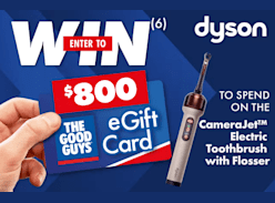 Win a $800 Gift Card to spend on the Dyson Camerajet Toothbrush - The Good Guys