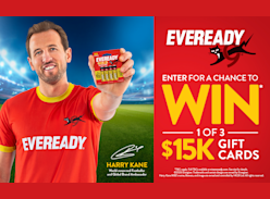 Win 1 of 3 $15K Gift Cards - Energizer