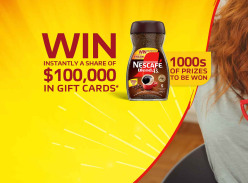 Win a Share of $100k in Gift Cards