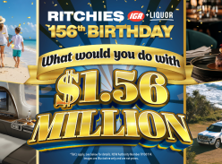 Win 1 of 200 $250 Gift Cards or Win $1.56M - Ritchies