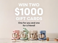 Win 1 of 2 $1K Gift Cards for You and a Friend