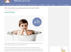 WIN: Gilly Goat luxury baby skincare set worth $200